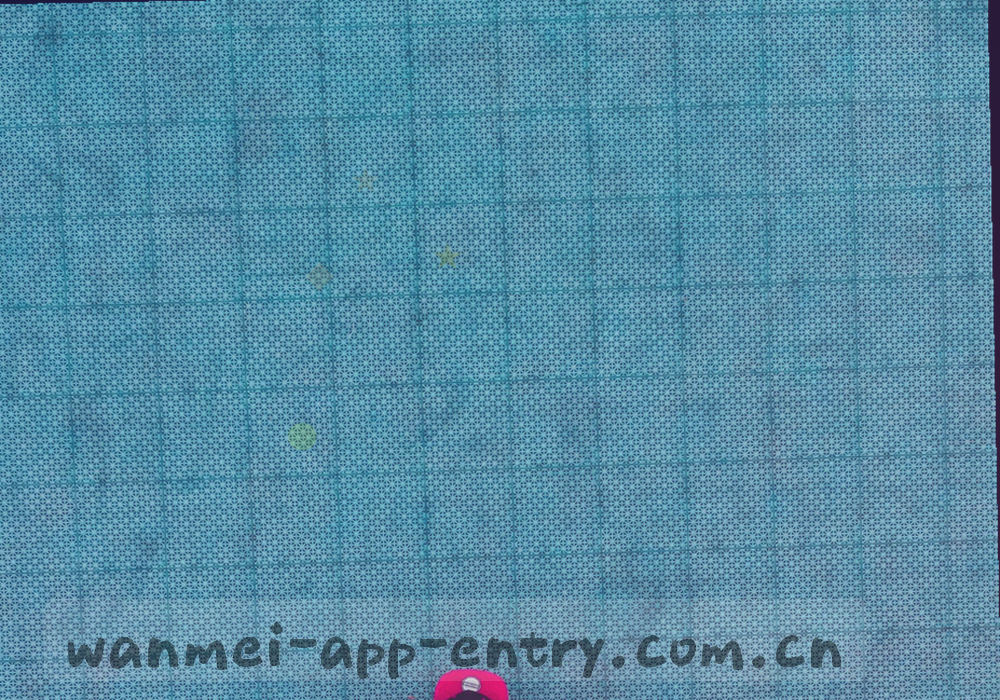 跑动热力图风格的抽象色块，冷蓝底色上以荧光青标出高密度区域